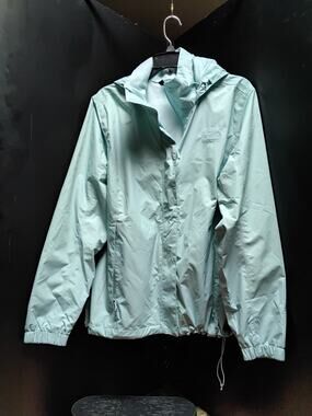 The North Face Women's XL/TG Teal Aqua Wind Breaker Rain Jacket Hooded